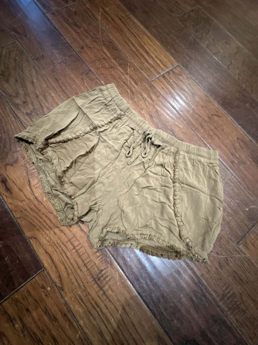 Mossimo Supply Co. Olive Green Drawstring Shorts Size L